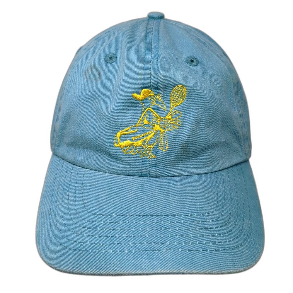 Fahrenheit Baseball Cap Blue One Size Tennis Player Embroidered Strapback Hat
